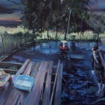 Jiang Guozhe, Floating, oil on canvas,