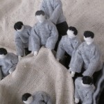 Ji Wenyu and Zhu Weibing,Grab, Help, installation, cloth and other materials, 2010