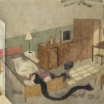 Wang Taocheng, A Romantic Person, scroll painting on xuan paper, 750 x 33cm, 2010 