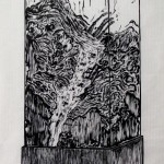 倪有鱼, 标本柜2, 木刻版画在皮纸, 版本1／5, 102 x 70cm, 2011