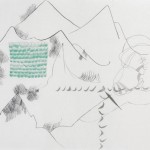 A Person Who Has Never Seen the Ocean ink, mineral pigment, pencil, acrylic, 360 x 33cm, 2010