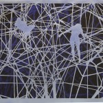 Ed Pien, Suspend 1,  Hand cut 3M reflector film laminated on Shoji paper，121.9 cm x 91.5 cm, 2012