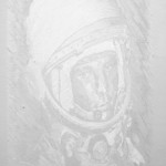 Shi Jing, From Yuri Gargarin to Yang Liwei, oil on canvas, 53.5 X 65.5 CM, 2012