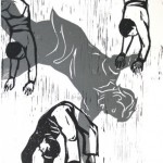 Monika Lin, “Exemplar No. 20,” woodcuts on fabriano paper, 24cm x 22cm, 2013 