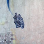潮来出岛 - 滴里球 一号, 墨水, 水彩, 矿物颜料, 茶叶水, 金粉, 宣纸, 2012