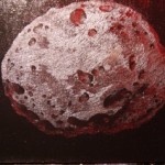 史晶， 火卫2，布面油画,20 X 30 cm, 2012