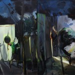 姜国哲，"云.月.光"   布面油画, 110x75cm,  2011