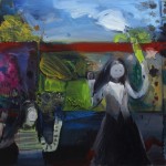 姜国哲，"欢迎," 布面油画, 150 x 120cm, 2012