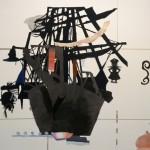 Sally Smart, The Exquisite Priate (Large Ship) (detail), synthetic polymer paint on canvas, fabric with various collage elements, size variable, 2006