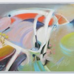 George Moore, Plastic Landscape, pastel on Canson pastel paper, 68 x 50cm, 1983