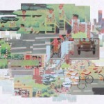 霍杰明, 交通战线换新儿 随机影像和艺术纸数码打印 85 x 48cm, 2010