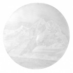 史晶，白线，布面油画，60cm, 2006