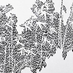 Chen  Cheng，Flowing Water，Parchment paper，96.5 X 64 cm，2012 