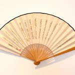Shi Jinsong, Writing on the Wall / Writing on Fans, live performance, writing with charcoal on an insignificant wall and on paper fans, 2012