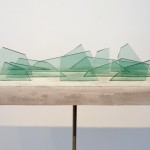 Xu Zhifeng,  Glass No. 1，Glass, reinforcement steel, concrete,  61 x 17 x 17 cm,  2012 