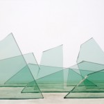 Xu Zhifeng,  Glass No. 1，Glass, reinforcement steel, concrete,  61 x 17 x 17 cm,  2012 