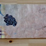 潮来出岛 - 滴里球 一号, 墨水, 水彩, 矿物颜料, 茶叶水, 金粉, 宣纸,  2012