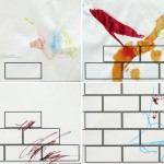 黄颂恩, "把砖头搭起来再打碎," 彩色有声录像, 循环播放, 2011