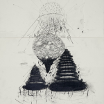 Karin van Dam, "Jumping City," drawing, 2012