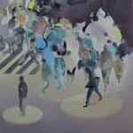 郑文昕,“下午5点,” 油画和丙烯, 90 X 135cm, 2011