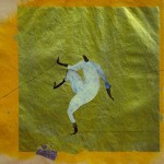 艾蓝迪,“被打破的规律 12号,” 丙烯在冥纸上, 34 x 34cm, 2013