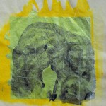 艾蓝迪,“被打破的规律 16号,” 丙烯在冥纸上, 34 x 34cm, 2013