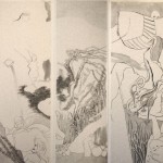 Chai Yiming, "Journey to the West, No2," ink on paper, 161 35, 2009 柴一名，“西游记之二”，墨水在宣纸上， 161 x 35cm，2009 - 14 - 3