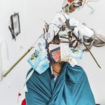 Girolamo Marri, "THE MYSTERIOUS MASTER, HIS DISQUISITIONS, HIS INDISCIPLINED DISCIPLES AND THEIR DELUSIONAL DIZZY MISSION,"performance and installation, found objects, duct tape, 2013-6