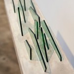 Xu Zhifeng,  Glass No. 1，Glass, reinforcement steel, concrete,  61 x 17 x 17 cm,  2012 